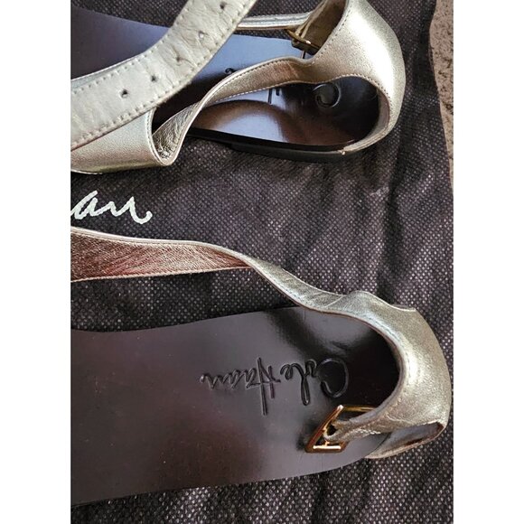 Cole Haan Gold Flat Egyptian Sandals Size 10 - Picture 4 of 7